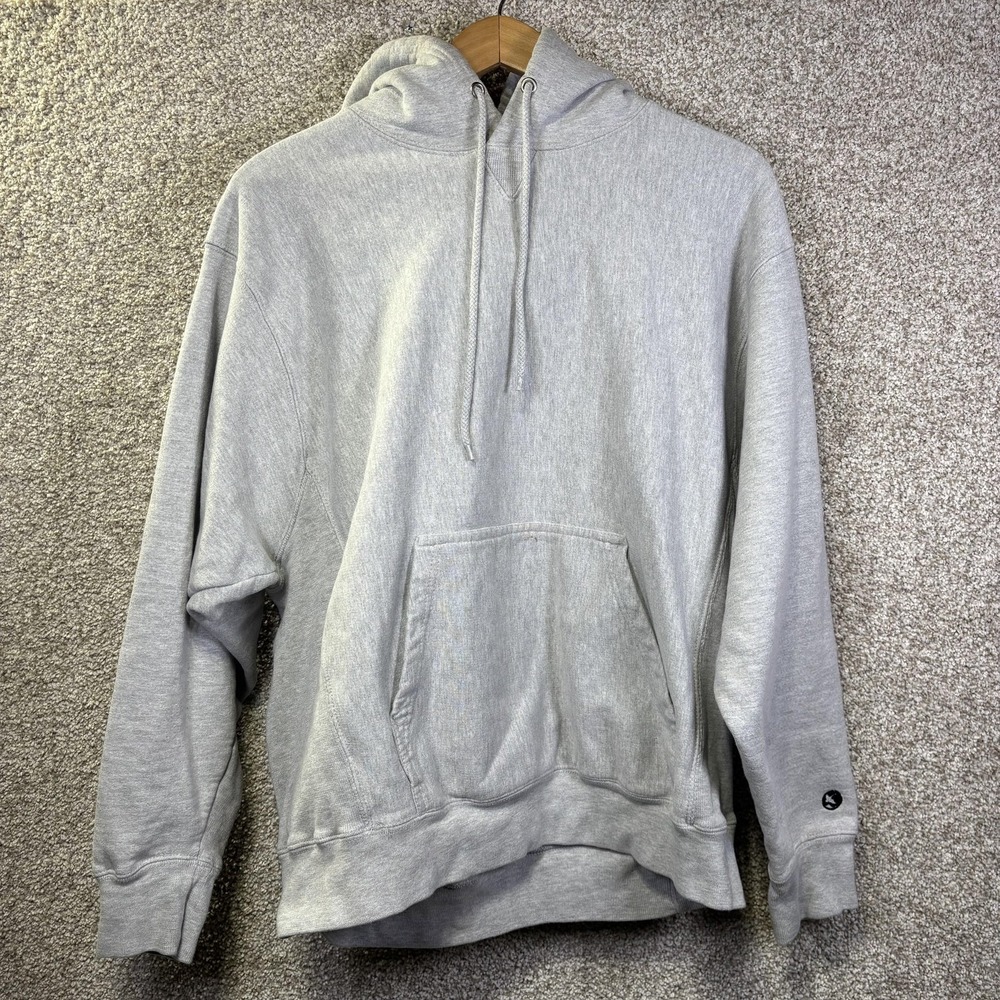 Gander Mtn Hoodie Mens Large Gray Pullover Kangaroo‎ Pocket Logo Sweatshirt